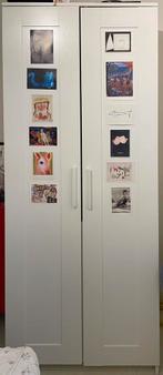 BRIMNES wardrobe with 2 doors, Ophalen, Gebruikt, 50 tot 100 cm, 150 tot 200 cm