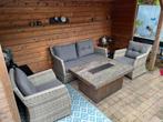 Lounge tuinset + vuurtafel te koop!, Tuin en Terras, Tuinsets en Loungesets, Ophalen, Gebruikt