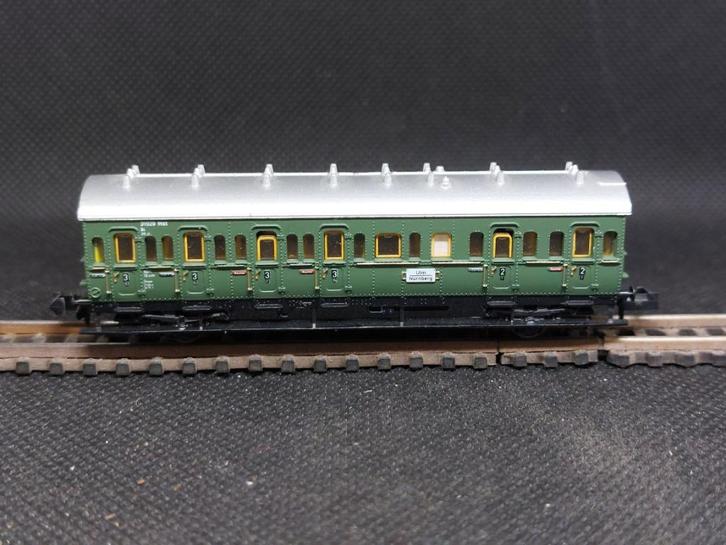 Minitrix 13058 - Coupérijtuig 2e/3e kl. BC-21 (13249), Hobby en Vrije tijd, Modeltreinen | N-Spoor, Gebruikt, Wagon, Gelijkstroom