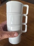 3 Mepal witte bekers - camping, 280ml, Huis en Inrichting, Keuken | Servies, Overige materialen, Gebruikt, Ophalen of Verzenden
