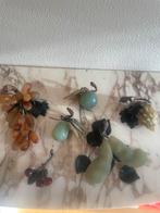 Vintage Chinese Jade Stenen Fruit Decoratie, Ophalen