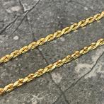 14k gouden ketting rope chain massief schakel, Ophalen of Verzenden, Zo goed als nieuw, Goud
