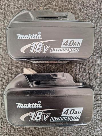 2x Makita  BL1840 18v (set prijs) beschikbaar voor biedingen