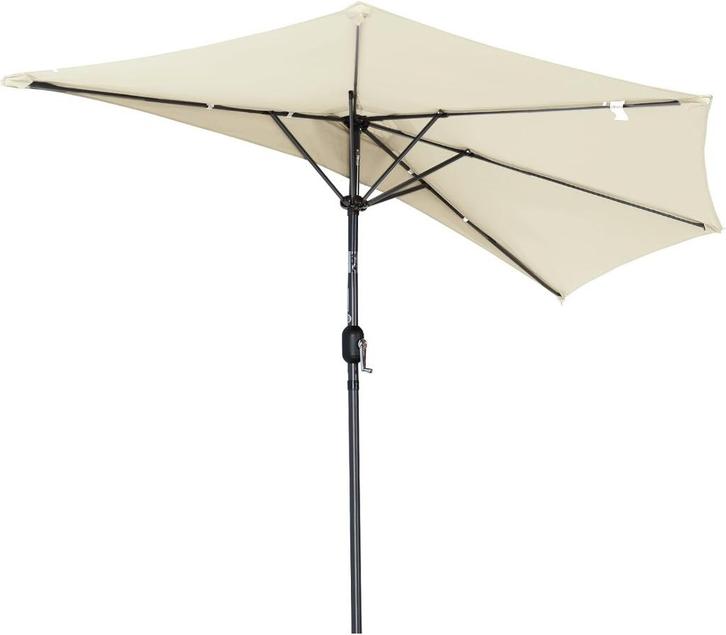 Angel Living 270 cm Half - Garden, Tuin en Terras, Parasols, Nieuw, Muurparasol, 2 tot 3 meter, Kantelbaar, Verstelbaar, Waterdicht