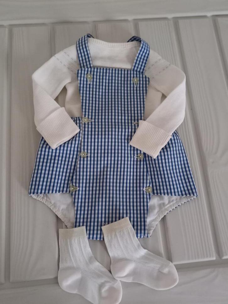 Vintage baby kleertjes maat 74 .3 delig set. jaren 50, Antiek en Kunst, Antiek | Kleding en Accessoires, Kinderen, Verzenden