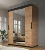 Meubella Wardrobe Eiken 150cm, Ophalen, 100 tot 150 cm, Eikenhout, Zo goed als nieuw