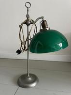 Vintage notarislamp groen, Ophalen, Gebruikt, Minder dan 50 cm