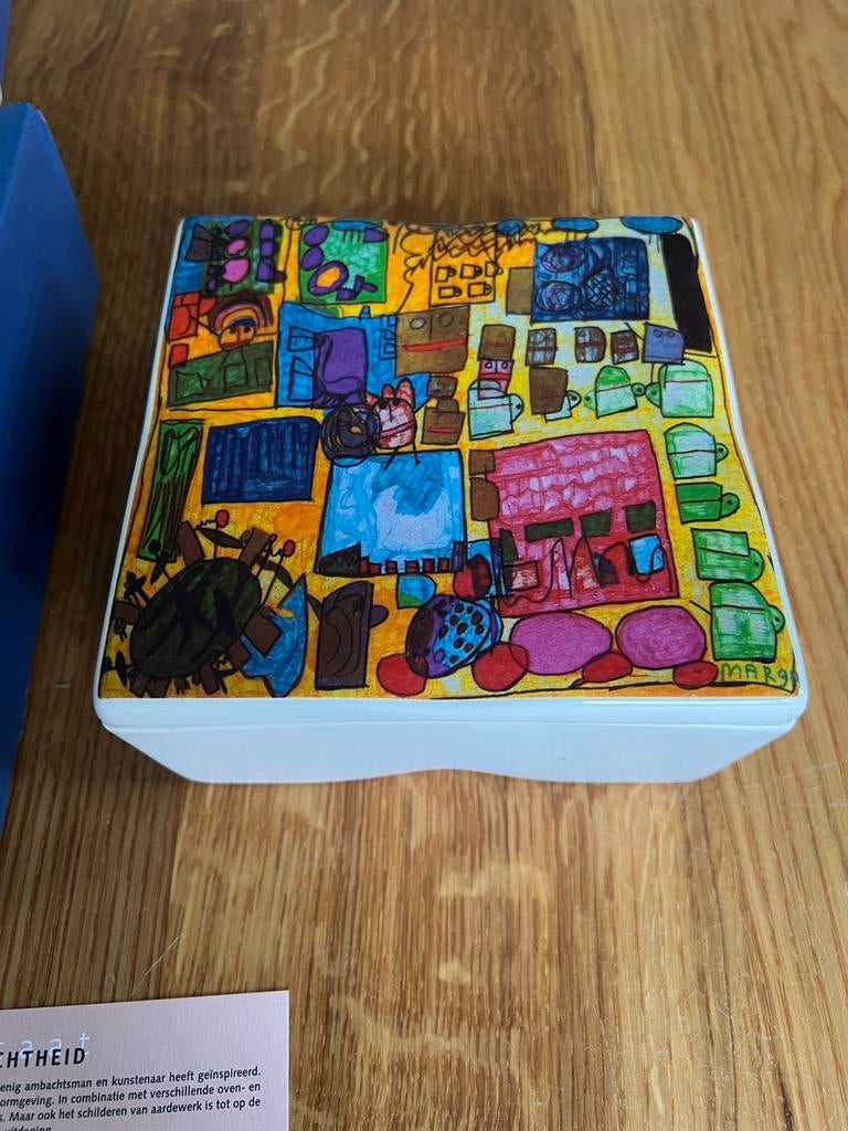 Keramiek Schoonhoven dekseldoos Marga van de Berg, Ophalen of Verzenden