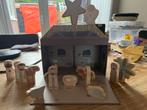 Little dutch Houten Kerststal met Figuren, Kinderen en Baby's, Speelgoed | Poppenhuizen, Ophalen of Verzenden, Gebruikt