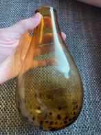 Italiaanse Amber Schildpad Vaas - Jaren 60, Gebruikt, Overige kleuren, Ophalen of Verzenden, Glas