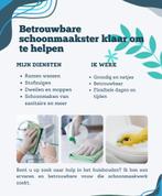 Schoonmaakster, Overige uren, Vanaf 10 jaar, Overige vormen