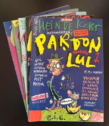 5x Pardon Lul Magazine (Nr. 1, 2, 3, 4, 5) / Hein de Kort beschikbaar voor biedingen