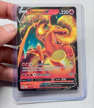 Pokemon Brilliant Stars - CHARIZARD V 017/172 - NM/M kaart beschikbaar voor biedingen