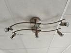 2 armaturen RVS met 3 spotjes, Ophalen, Halogeen, Metaal of Aluminium, Zo goed als nieuw
