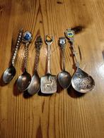 6 Verzilverde Lepeltjes met Afbeeldingen, Ophalen of Verzenden