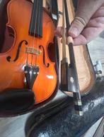 Oude 4/4 Viool met Koffer & Strijkstok - Restauratie Object, Muziek en Instrumenten, Strijkinstrumenten | Violen en Altviolen