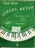 Folk Dean Steeds Beter tweede (2e) boek, Gebruikt, Verzenden, Les of Cursus, Piano