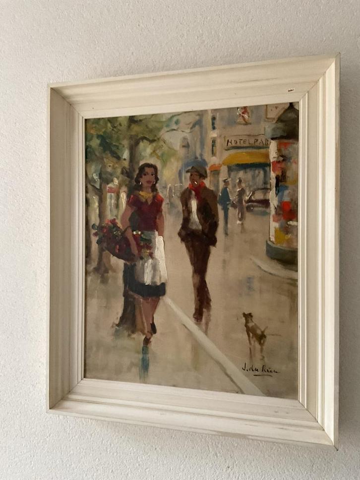 Mooi schilderij te koop, Antiek en Kunst, Kunst | Schilderijen | Klassiek, Ophalen of Verzenden