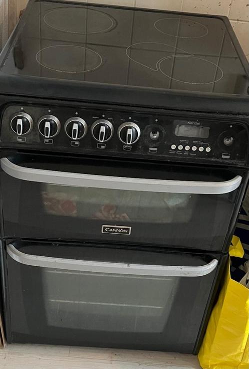 Hotpoint Cannon Double Oven 60cm Electric Cooker with Cerami, Witgoed en Apparatuur, Kookplaten, Gebruikt, Vrijstaand, Inductie