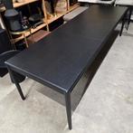 Uitschuifbare Eettafel Lenon Eikenhout 200cm Zwart Kave Home, Antiek en Kunst, Ophalen