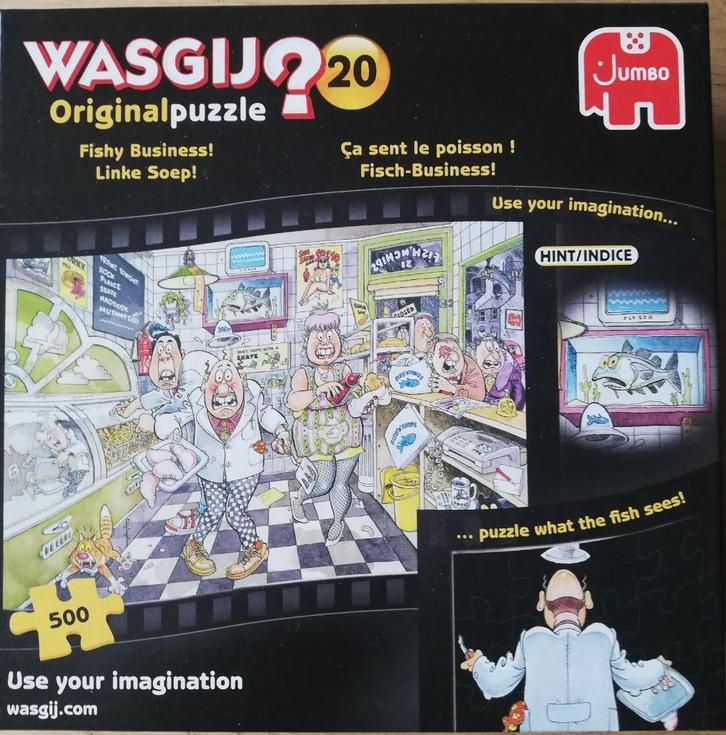 Wasgij Original 20 - Linke soep - 500 stukjes, Hobby en Vrije tijd, Denksport en Puzzels, Zo goed als nieuw, Legpuzzel, 500 t/m 1500 stukjes