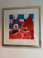 Selwyn Senatori - My Cup of Tea - Zeefdruk 80x80cm, Antiek en Kunst, Kunst | Schilderijen | Modern, Ophalen