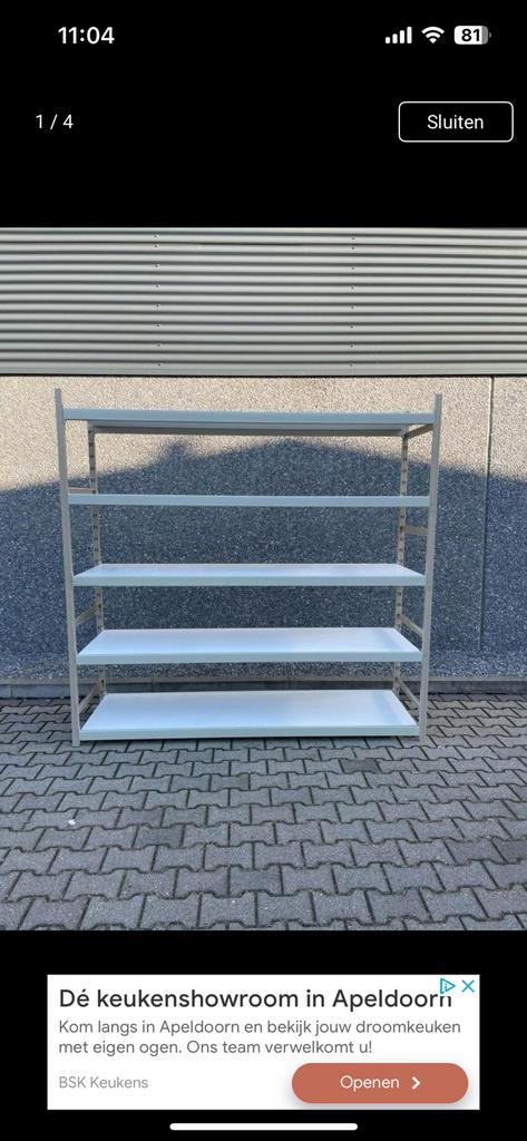 Nette grootvakstelling legbordstelling stelling stellingen, Doe-het-zelf en Verbouw, Overige Doe-het-zelf en Verbouw, Ophalen