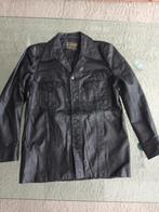 Lederen Jacket Zwart Heren, Maat 52/54 (L), Zwart, Echtes Leder, Ophalen of Verzenden