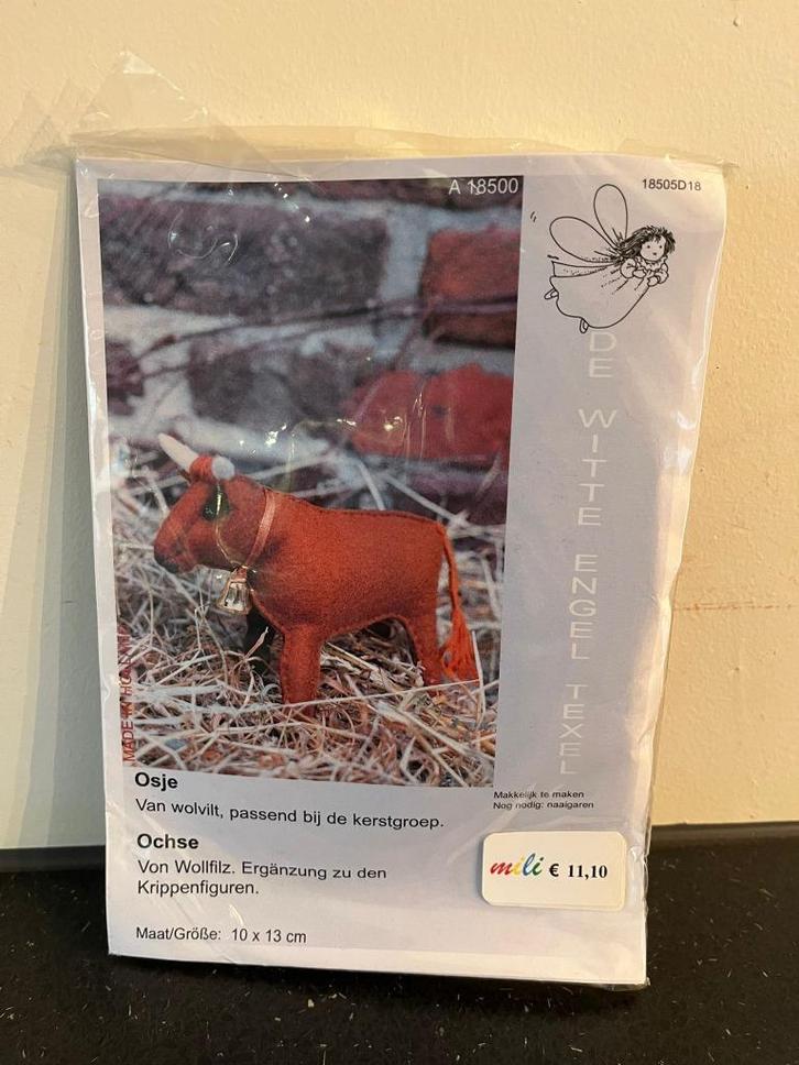 Zelfmaakpakket Os atelier de Witte Engel, Hobby en Vrije tijd, Knutselen, Nieuw, Materiaal, Verzenden