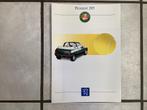 Peugeot 205 Cabrio Roland Garros Folder, Ophalen of Verzenden, Gelezen, Peugeot