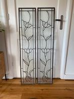 2 glas in lood ramen, Ophalen, Gevelraam of Ruit, Gebruikt, Minder dan 80 cm