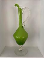 Vintage Opaline Empoli karaf vaas Italy 1960s, Ophalen of Verzenden