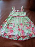 Pumpkin Patch zomerjurk groen met rozenprint - maat 86, Gebruikt, Meisje, Jurkje of Rokje, Ophalen of Verzenden