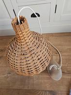 Vintage rieten hanglamp h 40 cm, Ophalen of Verzenden, Zo goed als nieuw, Minder dan 50 cm