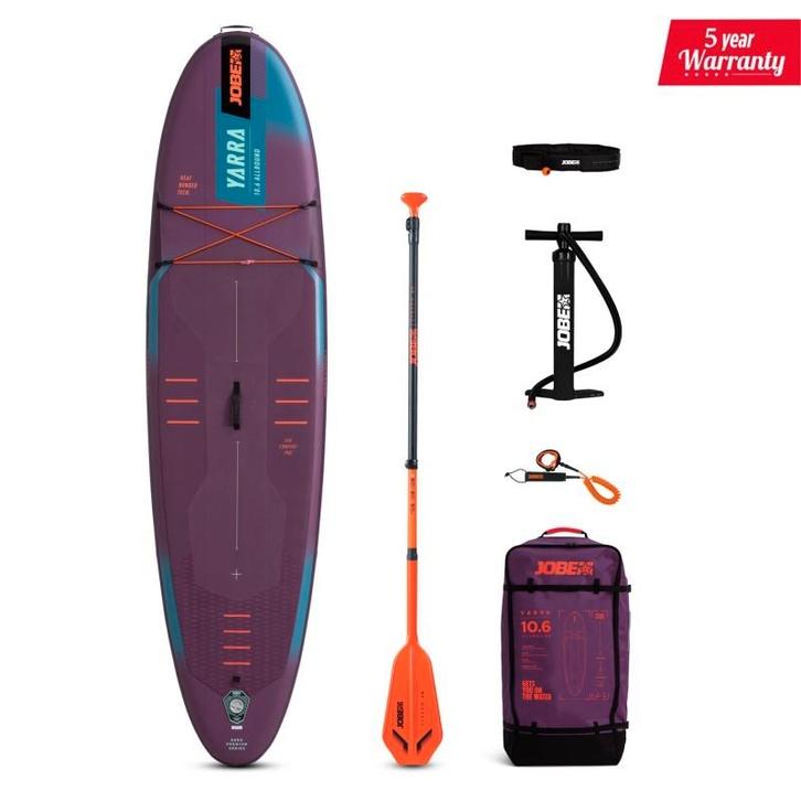 Jobe Yarra SUP (5 jr garantie) Purple 10.6 set kompleet, Watersport en Boten, Accessoires en Onderhoud, Nieuw, Ophalen of Verzenden