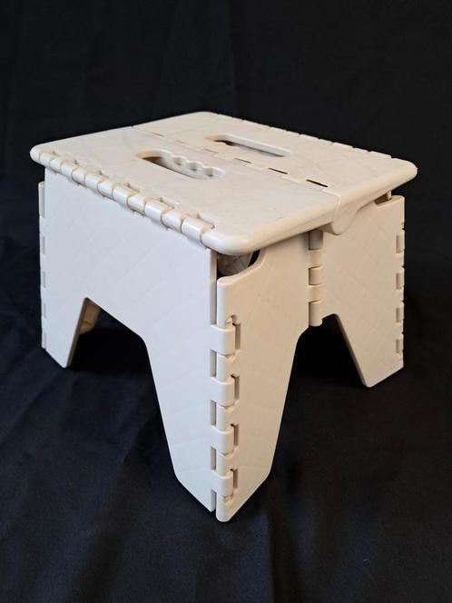 Plast 1 A/S Denemarken vintage opvouwbaar krukje plastic, Huis en Inrichting, Krukjes, Gebruikt, Kunststof, Ophalen of Verzenden