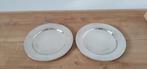 2 x verzilverde borden schalen merk: sola, Overige materialen, Ophalen of Verzenden, Zo goed als nieuw, Bord(en)