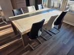 Eettafel met 6 stoelen, eethoek henders & hazel 190 - 240, Ophalen, Gebruikt