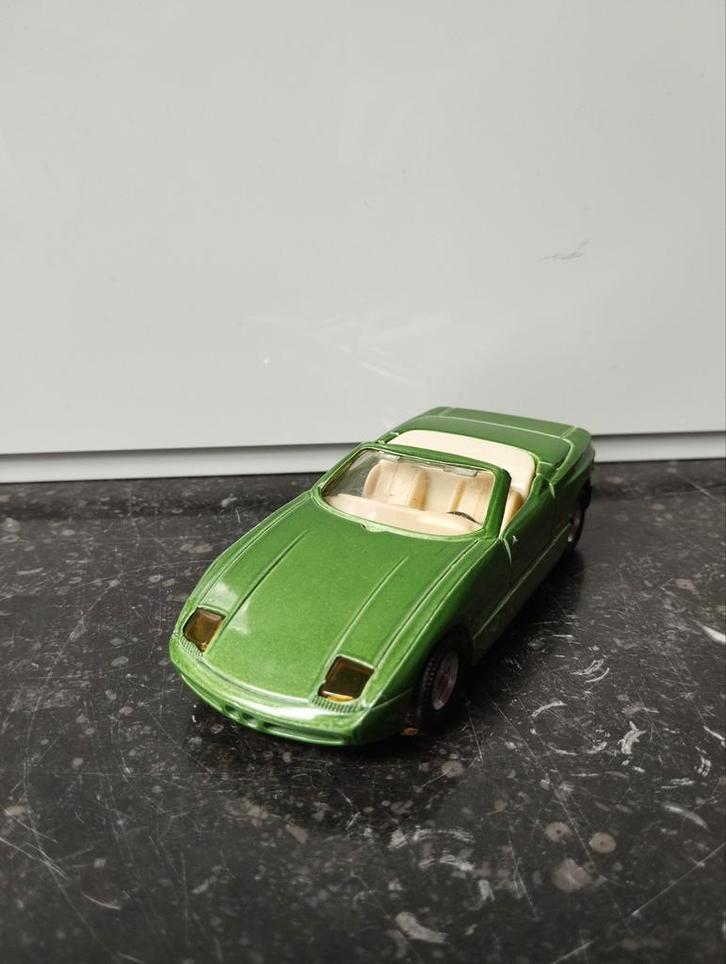Modelauto BMW Z1 Roadster met Pull Back Action - groen, Hobby en Vrije tijd, Modelauto's | 1:18, Ophalen of Verzenden