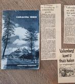 Vintage Vakantie folder Hageman  en knipsels, Ophalen of Verzenden, 1940 tot 1960, Nederland