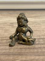 Antiek Bronzen Beeldje Mangoest Nepal 19e Eeuw 5cm, Ophalen of Verzenden