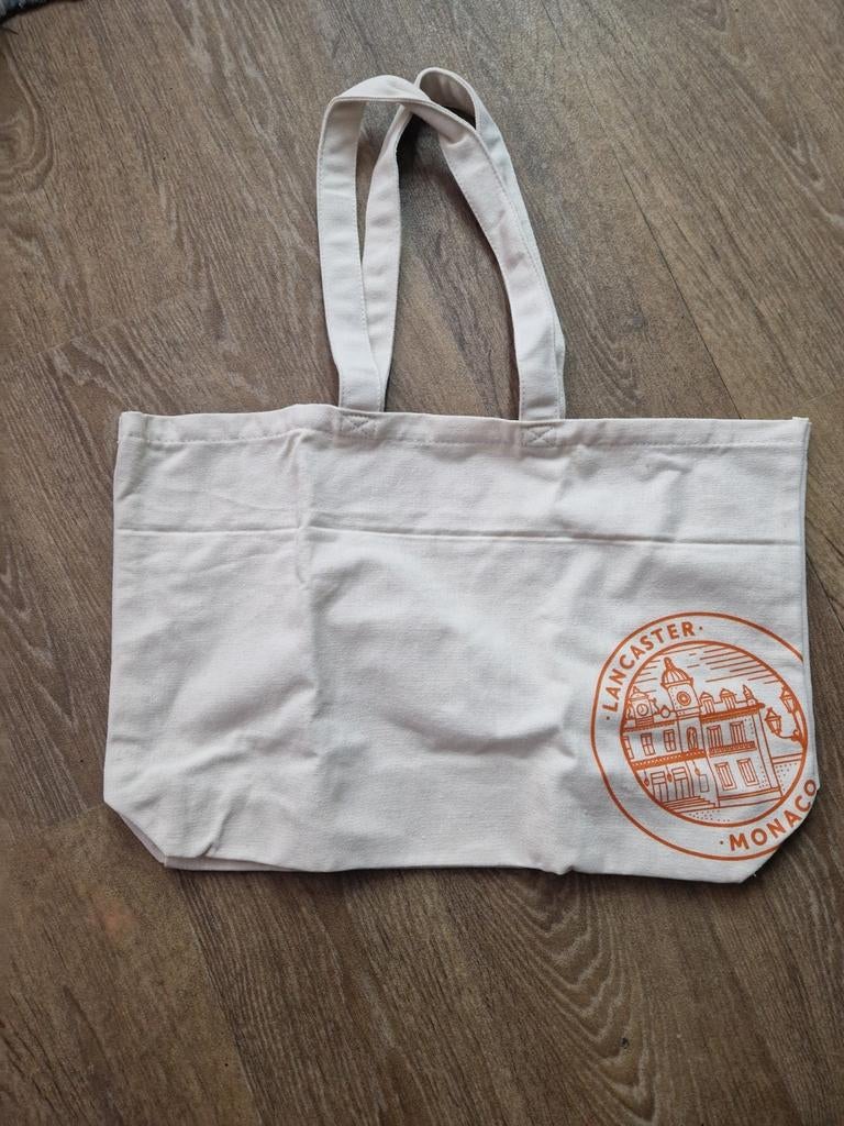 Lancaster cosmetica tote bag print Monaco *oranje*, Ophalen of Verzenden, Nieuw