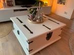 Stevige Salontafel Kist met Opbergruimte, Huis en Inrichting, Tafels | Salontafels, Gebruikt, 100 tot 150 cm, Vierkant, Minder dan 50 cm