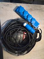 CEE verlengkabel met een 3 voudige stekkerdoos, Caravans en Kamperen, Ophalen of Verzenden, Gebruikt