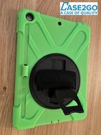 Case2Go iPad 2020 hoes 10.2 inch Hand Strap Armor Case Green, Computers en Software, Tablet-hoezen, 10 inch, Gebruikt, Apple iPad 8 10.2 (2020) model: A2270, A2428, A2429 en A2430