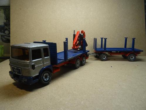 SIKU, VINTAGE MAN Combi met Laadkraan, Zie TEKST en Foto`s, Hobby en Vrije tijd, Modelauto's | Overige schalen, Gebruikt, Bus of Vrachtwagen