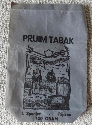 Zakje pruimtabak I. Spanjer Rijssen 100 gram antiek  beschikbaar voor biedingen