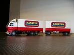 Scania dubbelstel P.Karsten, Hobby en Vrije tijd, Modelauto's | 1:50, Ophalen of Verzenden, Nieuw, Bus of Vrachtwagen, Tekno