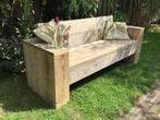 Robuuste tuinbank, loungebank van gebruikt steigerhout, Tuin en Terras, Tuinbanken, Nieuw, Hout, Ophalen