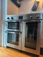 Inductie fornuis met 5 kookzones en 3 ovens, Hete lucht, 60 cm of meer, Ophalen of Verzenden, Zo goed als nieuw